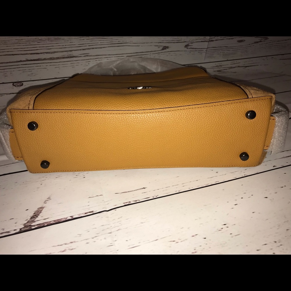 Coach Edie Medium Leather & Suede Shoulder Bag - Picture 8 of 8